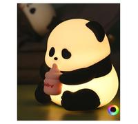 iMay Veilleuse Enfant,Panda Veilleuse Bébé Mignon, Portable Rechargeable pour Chambre de Bébé,Minuterie 30/60 minutes