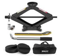 IMAYCC 2.5T Cric Voiture Mise à Niveau,Universel Crique Voiture pour BMW Série avec 2Tampon Caoutchouc,Portable Cric de Levage avec Clé pour Écrous de Roue pour Auto SUV MPV BMW(1/3/5/6/7/Z/X)