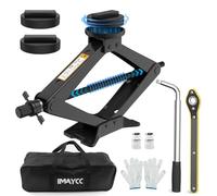 IMAYCC Cric Voiture 2.5T, Universel Crique Voiture pour BMW Série avec 2 Tampon Caoutchouc,Portable Cric de Levage avec Clé pour Écrous de Roue, Set Urgence Automobile pour SUV MPV BMW(1/3/5/6/7/Z/X)