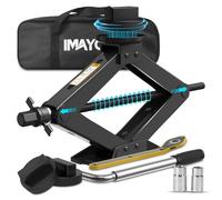 IMAYCC Kit de cric de voiture pour Mercedes Benz, cric ciseau 2,5 t avec 2 coussinets en caoutchouc, accessoires Mercedes, élévateur de voiture en acier robuste, kit d'urgence, outil de réparation de