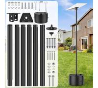 IMAYCC Kit de Support Starlink Gen 3 Longue, 7.9FT Réglable Starlink Ground Pole Mount Gen 3 avec Adaptateur de Tube StarlinkGen 3 Internet Standard pour Cour Jardin Extérieur