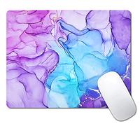 IMAYONDIA Tapis de souris coloré moderne en marbre violet avec motifs, base en caoutchouc antidérapant pour ordinateur portable