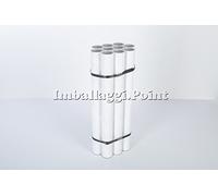 IMBALLAGGI.POINT - LOT DE 10 TUBES POSTAUX EN CARTON AVEC DES BOUCHONS EXPÉDITION EMBALLAGE CYLINDRE LONGUEUR 750MM X 60 MM DIAMÈTRE POSTER DOCUMENTS GRANDE TAILLE