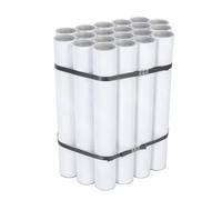 Imballaggi Point - Tube en carton blanc - 7 x 50 cm - Ø 7 cm - Durable et professionnel pour affiches, documents, dessins, échantillons et matériaux imprimés. - Lot de 30 pièces