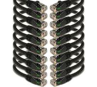 iMBAPrice 25 'Cat5e réseau Ethernet Patch Cable, Lot de 10, Noir (IMBA-cat5-25bk-10pk)