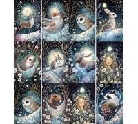 Imboloc Lot de 6 feuilles de papier de riz, 21 x 26,5 cm - Papier de découpage 6 motifs pour collage, supports mixtes, fabrication de cartes et travaux manuels, découpage CRAFT KREATIVELY