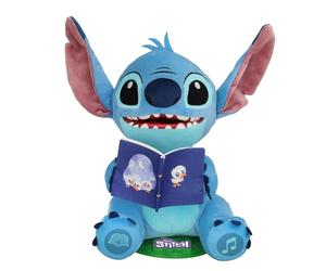 IMC Toys Stitch Storyteller Disney, Peluche Interactif de Lilo & Stitch, Chante 4 Chansons et Raconte 4 Histoires en Français, Anglais et Italien, Mode Veilleuse, Cadeau pour Enfants à Partir de 3 Ans