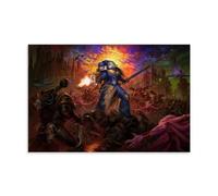 IMCAY Warhammer 40,000 Boltgun Poster Peinture décorative sur toile Art mural pour salon, chambre à coucher, 20 x 30 cm