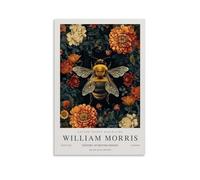 IMCAY William Morris Flowers and Bees Poster mural Impression photo moderne Décoration de chambre familiale 50 x 75 cm