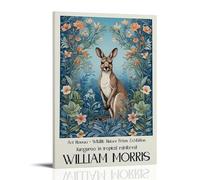 IMCAY William Morris's Flowers and Kangaroos Peinture Art Poster Peinture décorative Toile Art mural Salon Poster Chambre Peinture 50 x 75 cm