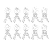 IMCCZONY Clip Robuste 10 Pièces Grand pour Clips d'arc en Ballon, Pinces à Ressort en Plastique Transparent, 3,5 Pouces pour Kit d'arc en Ballon.