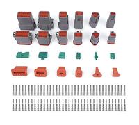 IMCCZONY Kit de Connecteurs SéRie DT, Connecteur 2 3 4 6 8 12 Broches avec Contacts EstampéS Taille 16, Connecteur éLectrique Automobile
