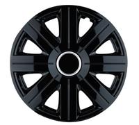 IMDICAR - Lot de 4 enjoliveurs 16 pouces Cosmos noir brillant avec insert chrome IMDICAR - Réf. 161030