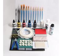 Imdinnogo Accessoires en résine pour imprimante 3D - Peinture de modèle : kit de peinture multifonctionnel assorti à tous les outils de base pour projet d'impression FDM DIY Mono M5 SonicMini Halott