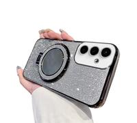 IMEIKONST Coque Compatible avec Smasung Galaxy A37 5G, Brillant Paillette Miroir Anneau Béquille Protection Caméra Dégradées Transparente Anti-Choc Housse pour Smasung Galaxy A37 5G. Black DSJ