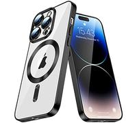 IMEIKONST Coque Magnétique pour Huawei P50 Pro, Compatible avec MagSafe Etui Silicone Transparente Ultra Mince Housse de Téléphone Antichoc Anti-Rayures pour Huawei P50 Pro. Black YIX