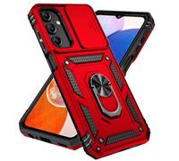 IMEIKONST Coque pour Samsung Galaxy A15 5G, PC Dur Anti-Chut Antichoc de Grade Militaire Protection Étui avec Anneau Support Renforcée Armure Etui Housse pour Samsung A15 5G. Rouge JXT