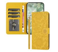 IMEIKONST Coque pour Samsung Galaxy S25 Etui Housse Premium en Cuir Antichoc TPU Protection Pochette Portefeuille Fentes Cartes Housse Antichoc Magnétique Flip Étui pour Samsung S25. Jaune RXH
