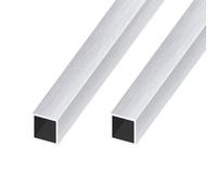 iMeistek Lot de 2 tubes carrés en aluminium 6063, 25 mm x 25 mm x 1 mm d'épaisseur, 300 mm de long, adaptés pour les modèles de bricolage, décoration d'intérieur
