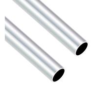 iMeistek Lot de 2 tubes ronds en aluminium 6063-25 mm de diamètre extérieur, 22 mm de diamètre intérieur x 400 mm de long - Tubes en aluminium sans couture pour modélisme DIY