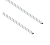 iMeistek Lot de 2 tubes ronds en aluminium 6063-6 mm de diamètre extérieur, 4 mm de diamètre intérieur x 400 mm de long - Tubes en aluminium sans couture pour modélisme DIY