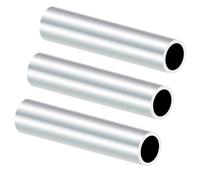 iMeistek Lot de 3 tubes ronds en aluminium 6063, diamètre extérieur 20 mm, diamètre intérieur 16 mm, longueur 150 mm, tuyau rond en aluminium pour bricolage, modèle industriel