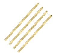 iMeistek Lot de 4 tubes en laiton, 3 mm de diamètre extérieur x 1 mm d'épaisseur de paroi, 200 mm de long, tubes ronds en laiton pour loisirs créatifs