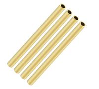 iMeistek Lot de 4 tubes ronds en laiton, 7 mm de diamètre extérieur et 1 mm d'épaisseur de paroi de 200 mm de long pour loisirs créatifs