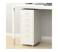 IMEITE Archives verticales Armoire de bureau avec serrure 5 tiroirs sous le bureau en métal pour armoires de rangement fichiers juridiques/lettre/A4 Casiers de bureau (modèle A)