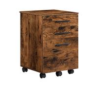 IMEITE Armoire de Rangement pour Bureau Armoires de Bureau Organiseur à 3 tiroirs Base Mobile Armoire 5 Roues avec tiroir dossiers Suspendus for Domicile Classeur Vertical(B)