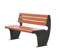 IMEITE Banc Extérieur Chaise De Parc Extérieure, Banc en Acier Inoxydable, Siège Loisirs for Cour, Fer Forgé avec Dossier, Publique Banc De Jardin(A 180CM)