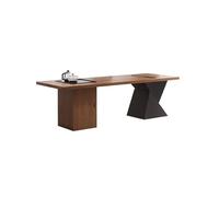 IMEITE Bureau d'angle Bureau Simple et Moderne en Bois Massif, établi de Bureau avec Plateau à thé, idéal for l'entreprise la Maison Bureau D’Ordinateur