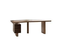 IMEITE Bureau d'angle Mobilier de Bureau en Bois Massif avec tiroirs, idéal for Un établi Chef d'entreprise ou Une Table Consultation esthétique et médicale Simple Bureau D’Ordinateur