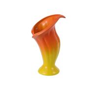 IMEITE Jardinières Pot de Fleurs en céramique, Vase Forme lys Calla, Composition Florale hydroponique créative, Ornements Pots en Terre Cuite(C)