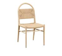 IMEITE Réunion Chaise de Salle à Manger Simple scandinave, Fauteuil Salon, Loisirs, Chaise Dossier, d'étude en Osier rétro Chinois Chaise de Chambre