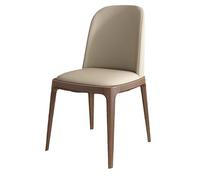 IMEITE Réunion Table et Chaise de Salle à Manger en rondins Style Nordique, Moderne Noyer, Dossier for la Maison, négociation Minimaliste Chaise de Chambre