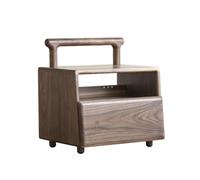 IMEITE Table de chevet chinoise rétro pour bureau, meuble de rangement, petit support d'imprimante, table d'appoint de balcon adaptée pour bureau, étude, chambre à coucher, salon (A)