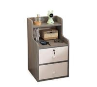 IMEITE Table de chevet pour chambre à coucher, casier de rangement simple avec serrure, petit support de rangement, table de chevet pour chambre à coucher, tables de salon