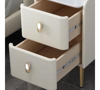 IMEITE Table de chevet ultra étroite en bois massif, petite armoire de rangement simple, table de chevet de rangement pour chambre à coucher, tables de salon
