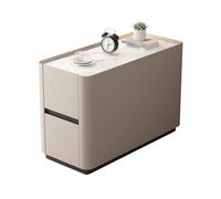 IMEITE Table de nuit moderne et simple, meuble d'appoint de salon, table de chevet en bois massif, table basse en ardoise, tables de salon