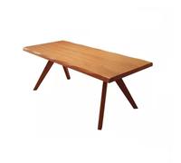 IMEITE Table De Réunion De Bureau Table À Manger Nordique en Bois Massif, Bureau D'ordinateur, Rectangulaire, Établi De Table De Salle À Manger(M:160CMX70CMX75CM)