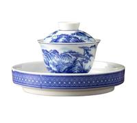 IMEITE Tasses À Matcha Ensemble de théière Gaiwan en céramique for préparation du thé - Bol non brûlant for la maison Service À Thé Avec Infuseur