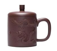 IMEITE Tasses À Matcha Service à thé de bureau grande capacité 500 ml tasse de sable violet pur fait à la main avec couvercle tasse à thé chinoise Service À Thé Avec Infuseur