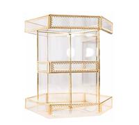 IMEITE Trousse De Maquillage Boîte de Rangement rotative à 360 ° Table de Chambre à Coucher Organiseur De Parfum