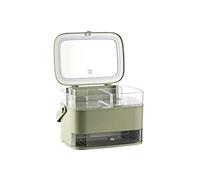 IMEITE Trousse de maquillage portable pour produits de soins de la peau avec miroir de maquillage léger pour salle de bain, chambre à coucher, commode, organisateur de parfum (B)