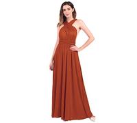 IMEKIS Robe de soirée élégante pour femme,Sans manches,Col en V,Épaules dénudées,Pour demoiselle d'honneur, mariage, cocktail, fête formelle,Maxi robe longue,Robe de bal de fin d'année, café, XL