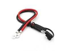 iMESTOU 10AWG SAE à ON Bague Terminal Terminal Câble 2 broches Débranchement rapide Branchez 1 pieds Terminal Harness Extension Cordonniers SAE pour la moto 12V / 24V, voiture, tracteur (1)