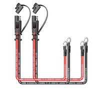 iMESTOU 10AWG SAE Câbles 2 broches Bouchons à Déconnexion Rapide sur le Harnais de la Borne d'origine 1 pieds Câbles de Rallonge Connecteurs SAE pour Moto 12V / 24V, VTT, Tondeuse à Gazon, Camion (2)
