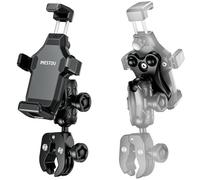iMESTOU Anti-Vibration Téléphone Moto Mount 1 "Ball Handlebar Bike Mobike Holder Anti-Theft 360 ° de Rotation Universellement Compatible avec 4,7 "-7,2" Smartphones Max. 20mm d'épaisseur