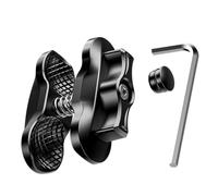 iMESTOU Bras Antivol à Double Prise de 2,5 cm pour Supports de RAM de Taille B - Adaptateur de Joint à Rotule de Sécurité en Aluminium Aéronautique avec Réglage Sans Outil, Longueur de 6,3 cm